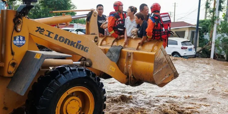 China Floods Beijing