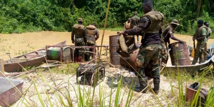 NDC soldiers galamsey