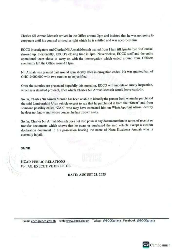 Shatta Wale Lamborghini