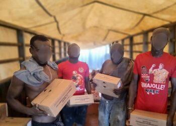 Police cartons ammunition