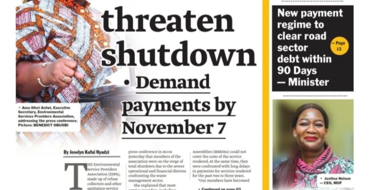 Newspaper Frontpages – Thursday, 30th October, 2025