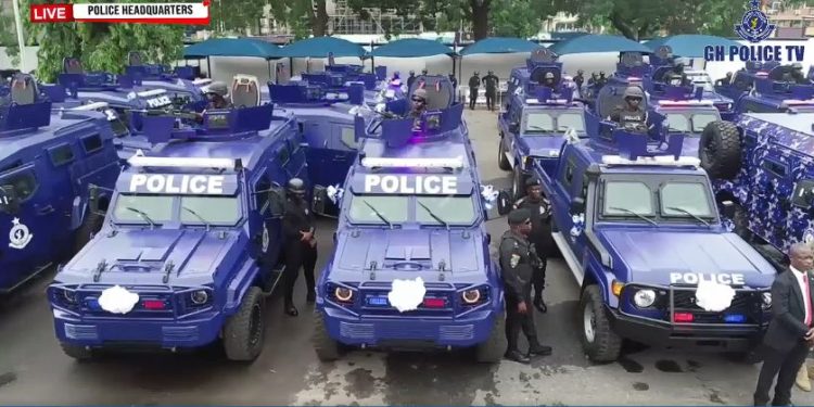 Mahama vehicles Police