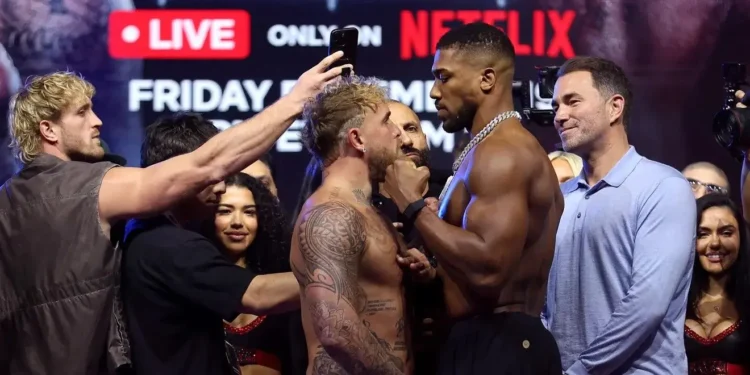 Joshua vs Paul: Weigh-In Tension Erupts Ahead of bout tonight