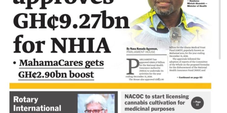 Newspaper Frontpages – Thursday, 12th February, 2026