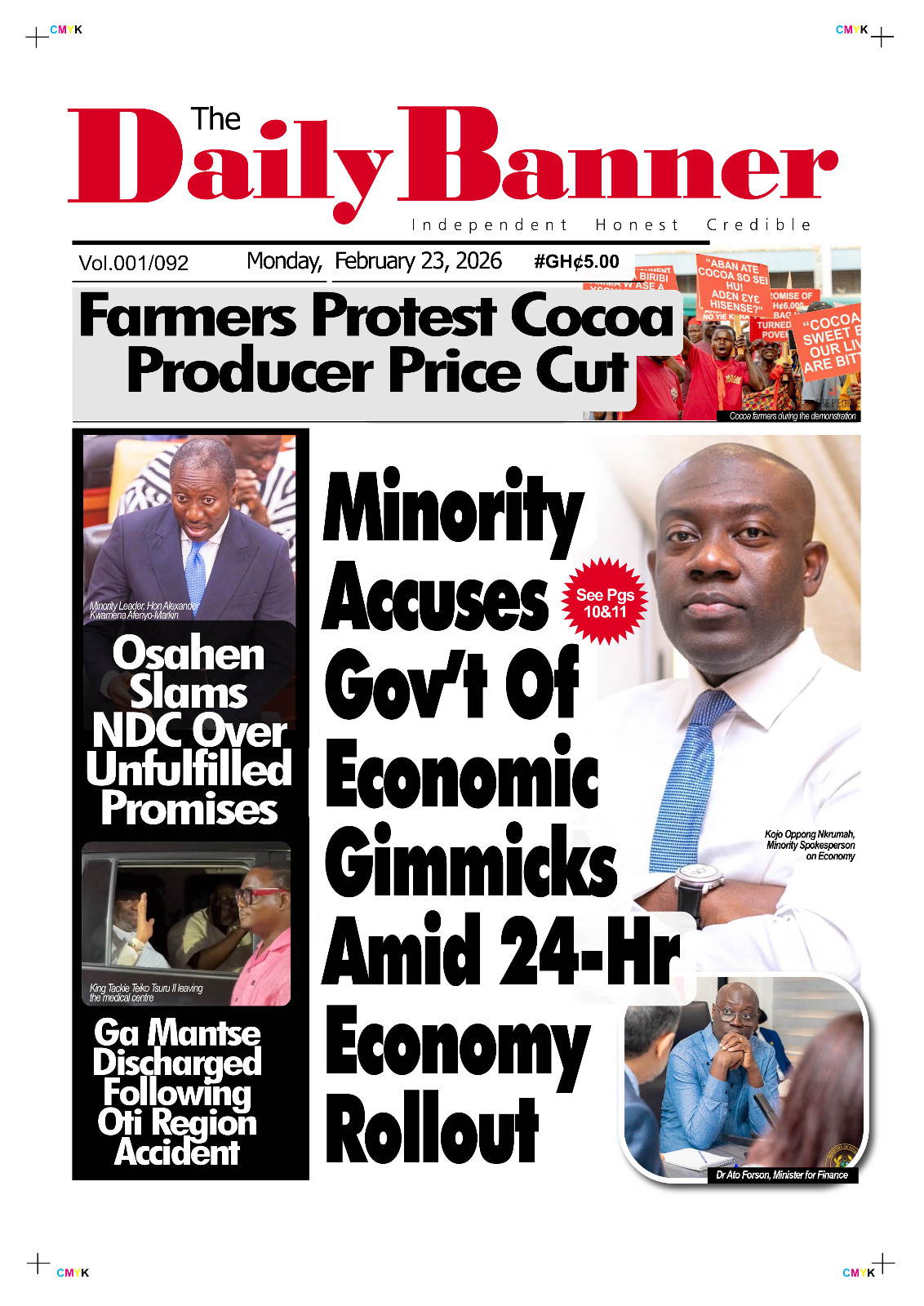 Today's front pages: Monday, February 23, 2025