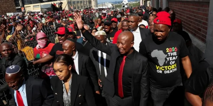 South African opposition figure Malema to face five years in prison