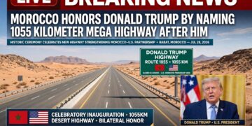Morocco expressway Trump