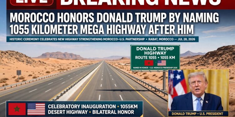 Morocco expressway Trump