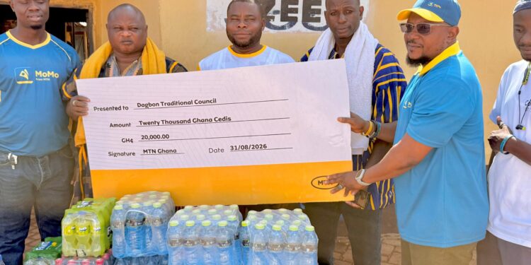 MTN Ghana donates to Gbewaa Palace to celebrate Damba festival