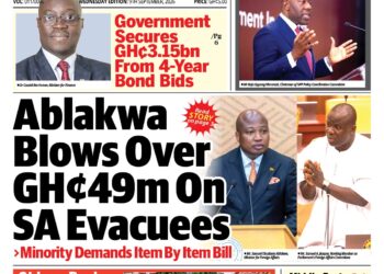Newspaper Frontpages – Wednesday, 9th September, 2026