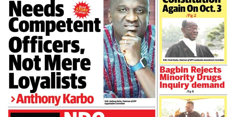 Newspaper Frontpages – Wednesday, 30th September, 2026