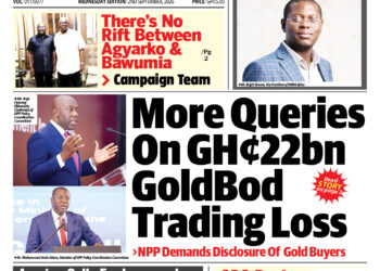 Newspaper Frontpages – Wednesday, 2nd September, 2026