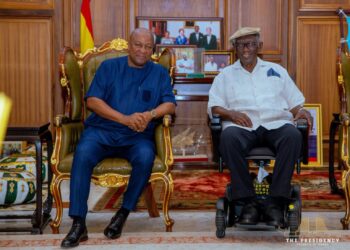 Mahama pays courtesy call on Kufuor