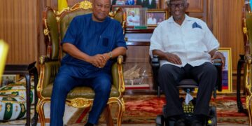 Mahama pays courtesy call on Kufuor